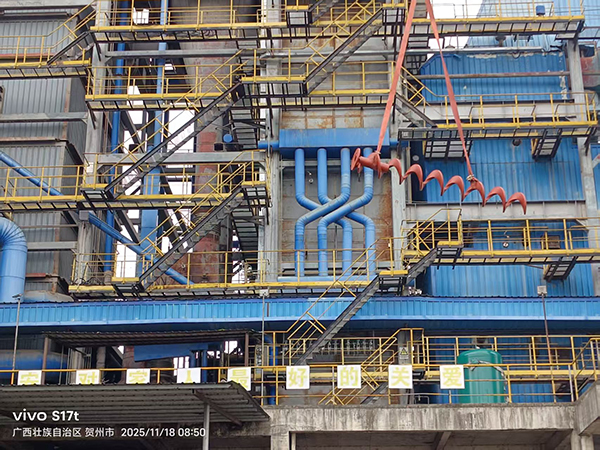 亚杭环保自主研发炉前给料螺旋成功交付广西热电厂